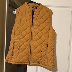 Stylish Women's Tan Quilted Vest